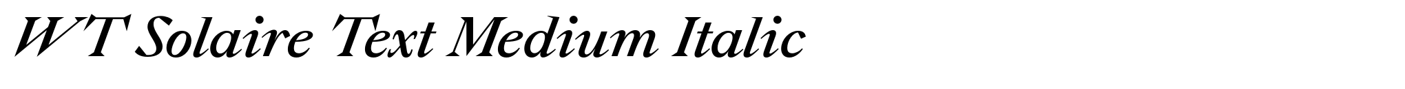WT Solaire Text Medium Italic image